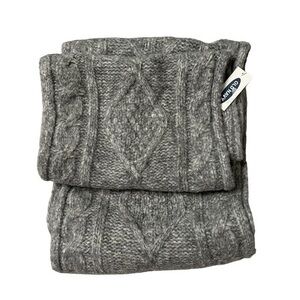🎁 NWT Old Navy Gray Fisherman Knit Aran Infinity Scarf
